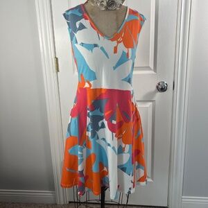 Krimson Klover Slim Dress Sporty, Tennis, Golf, Floral, Sleeveless, Pock…